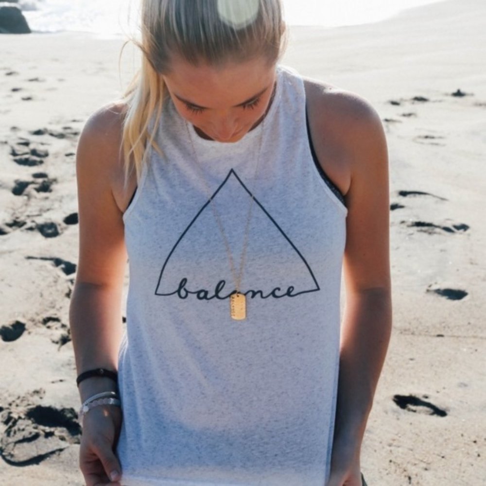 barre3 balance triangle tank Sz L
